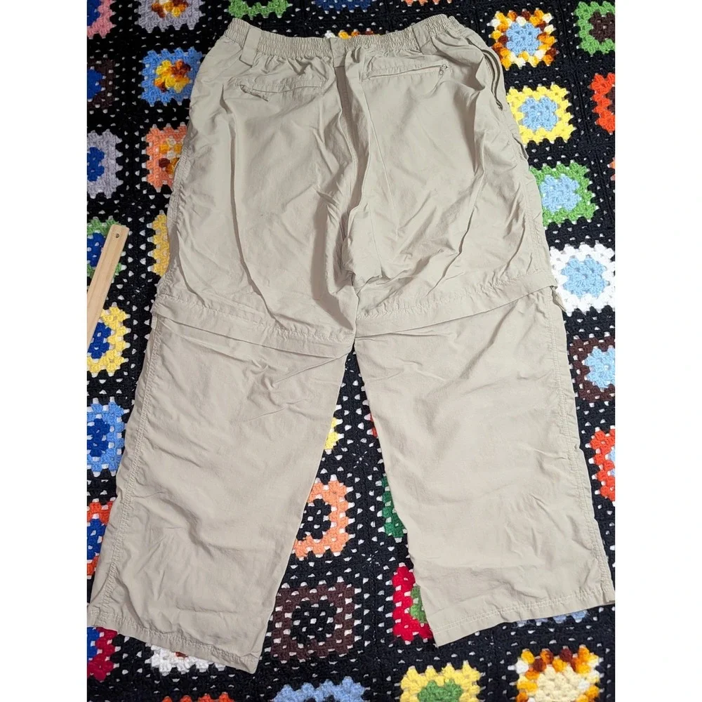 Reel Legends Cargo Pants Convertible Khaki Outdoors‎ Fishing Size XL 32x27